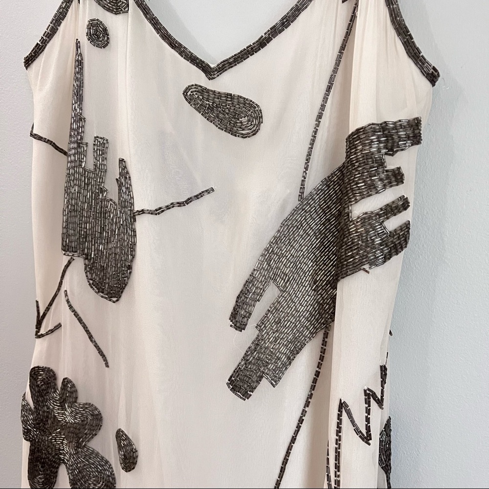 Creative Creations Bonwit Teller silk beaded slip dress - Picture 9 of 16